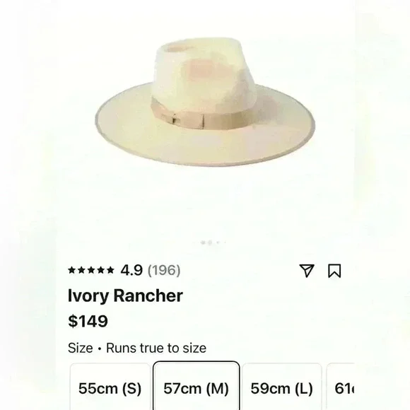 NWOT Lack of Color size medium ladies “Rancher” hat. Ready for fall - Picture 6 of 11